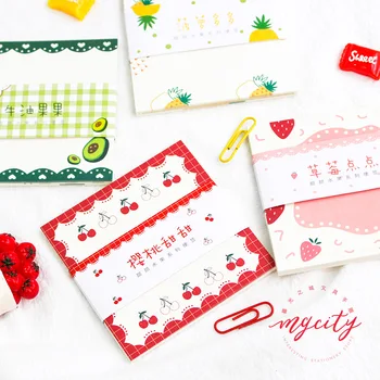 

30 Pcs/lot Cute Fruits Memo Pads Sticky Notes Junk Journal Paper Diary Scrapbooking Office School Supplies Stationery Notepad