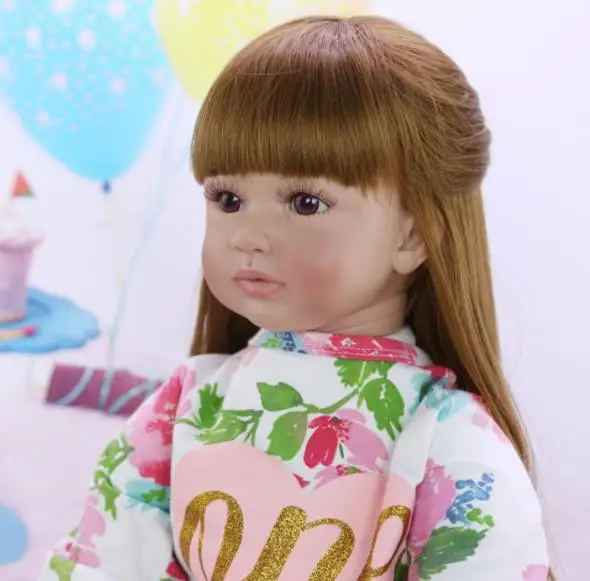 Ручной работы с выдвижной ручкой, размером 24 дюйма, сумка reborn baby girl Кукла 60 см в длину, по-настоящему почувствовать себя принцессой reborn Детские игрушки для Подарок на день рождения ребенку