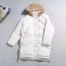 Белое пуховое пальто женская зимняя парка Femme Windpro пальто с капюшоном, которое защитит от холода Женская куртка