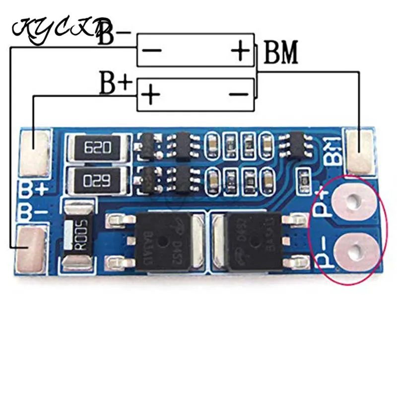 2S 8A 7.4V w/ Balance 18650 Li-ion Lithium Battery BMS Charger Protection Board 2S 8A 7.4V w/ Balance 18650 Li-ion Lithium Battery BMS Charger Protection Board