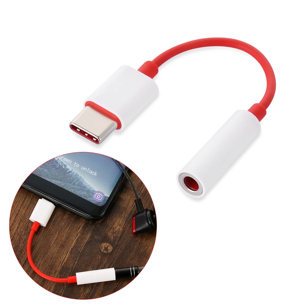Оригинальный аудиокабель Oneplus 6T с USB Type C на 3 5 мм для наушников|Кабели VGA| |