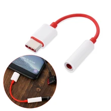 Оригинальный аудиокабель Oneplus 6T с USB Type C на 3 5 мм для