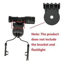 Lampe de poche tactique pour casque, kit de montage, accessoires de plate forme, adaptateur gris, chasse en plein air, 2 pièces