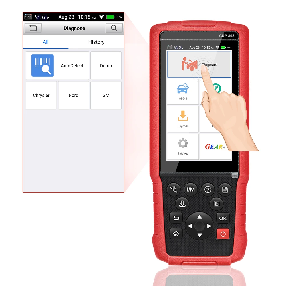 LAUNCH X431 CRP808 OBD2 сканер полная система OBD 2 Автомобильный диагностический инструмент