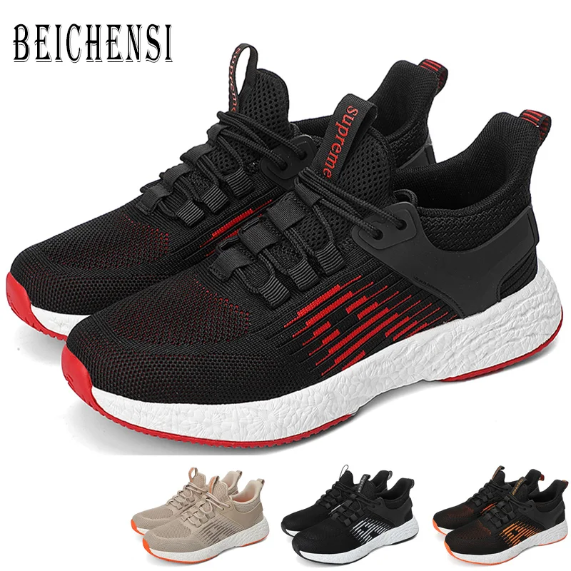 

Mens Fashion Casual Sneakers Vulcanize Shoes Men Lace Up Trainer Walking Shoes Unisex Sneakers Mesh Couple Shoes Big Size 36-47