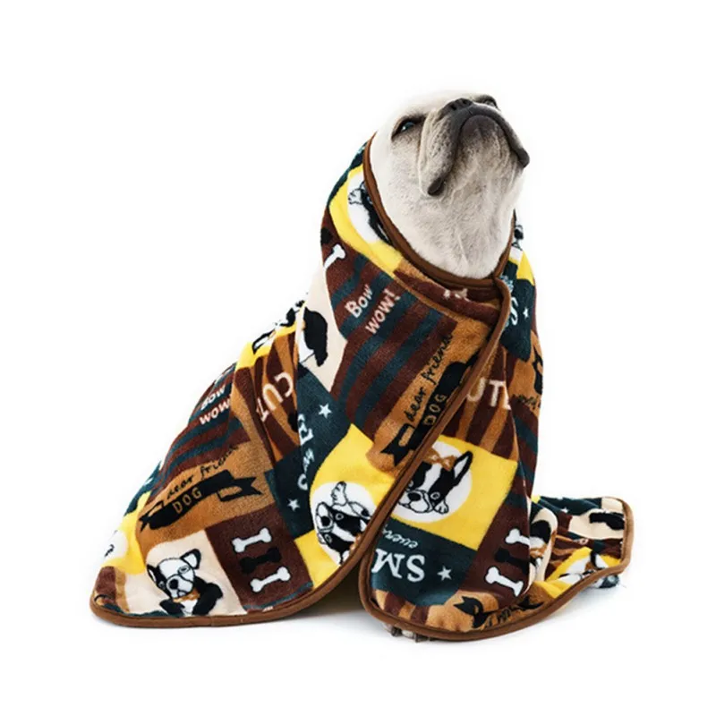 Одеяло для домашних животных осень зима утолщение фланелевая собака спать в