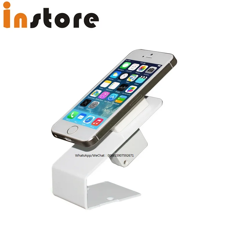 (10 pcs/Lot ) mechanical retractable securit display stand with pull box steel cord for mobile phone anti theft