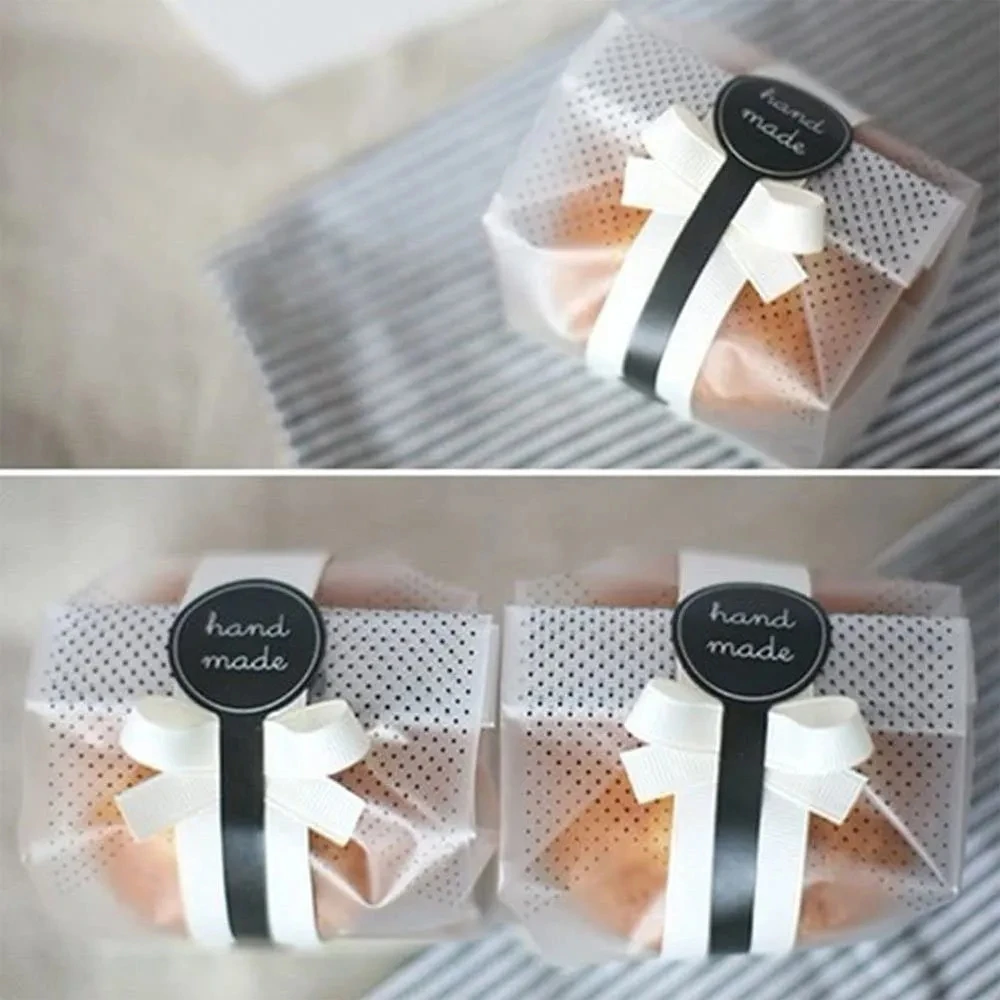 수제 빈티지 스티커 블랙 불규칙한 라운드 스크랩북 스티커, 사탕 케이크 상자 DIY 인감 장식 스티커, 50-200 개