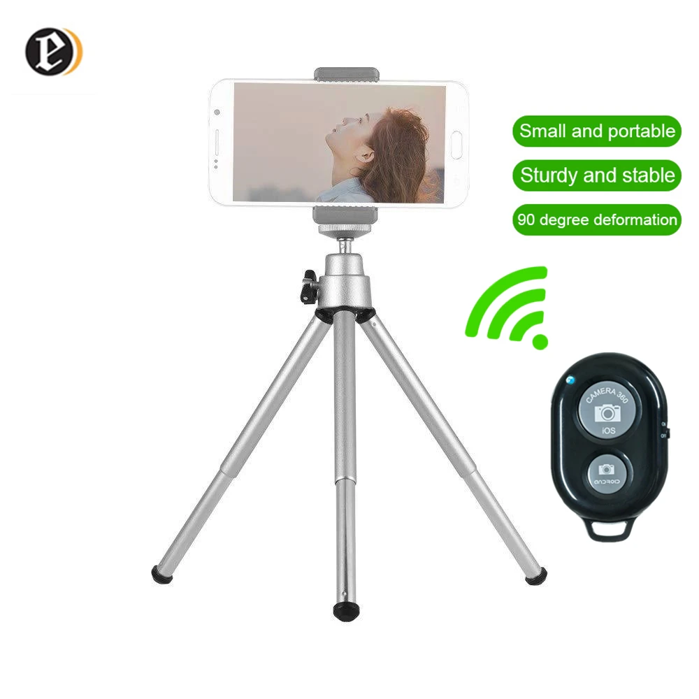 

Tripod for Phone Tripode Camera Stand Holder for Mobile Phone Mini Tripod for Smartphone Bluetooth Remote Phone Tripods Metal