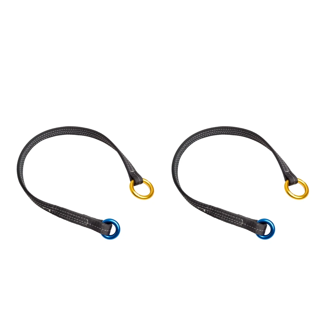

2x Professional Rope Friction Saver Sling Loop+Rappel Ring For Climbing Tree