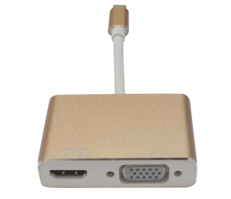 Тип-c к hdmi конвертер USB-C к vga hd видео двойной экран 4K видео конвертер