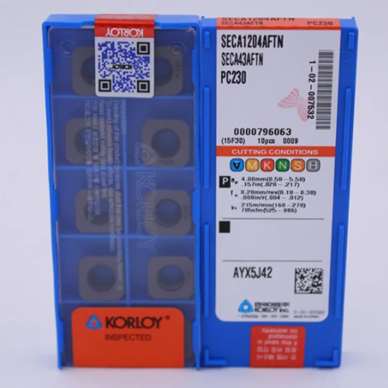 10 шт. карбидные вставки SECA1204AFTN PC3500