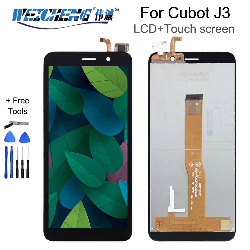 Оригинальный ЖК-дисплей для Cubot J3 ЖК-экран с сенсорным дигитайзером стеклянная