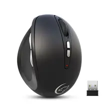 2.4G souris de jeu sans fil ergonomique LED lumière rétro-éclairé 2400DPI souris de jeu verticale avec Kit de récepteur USB pour ordinateur portable