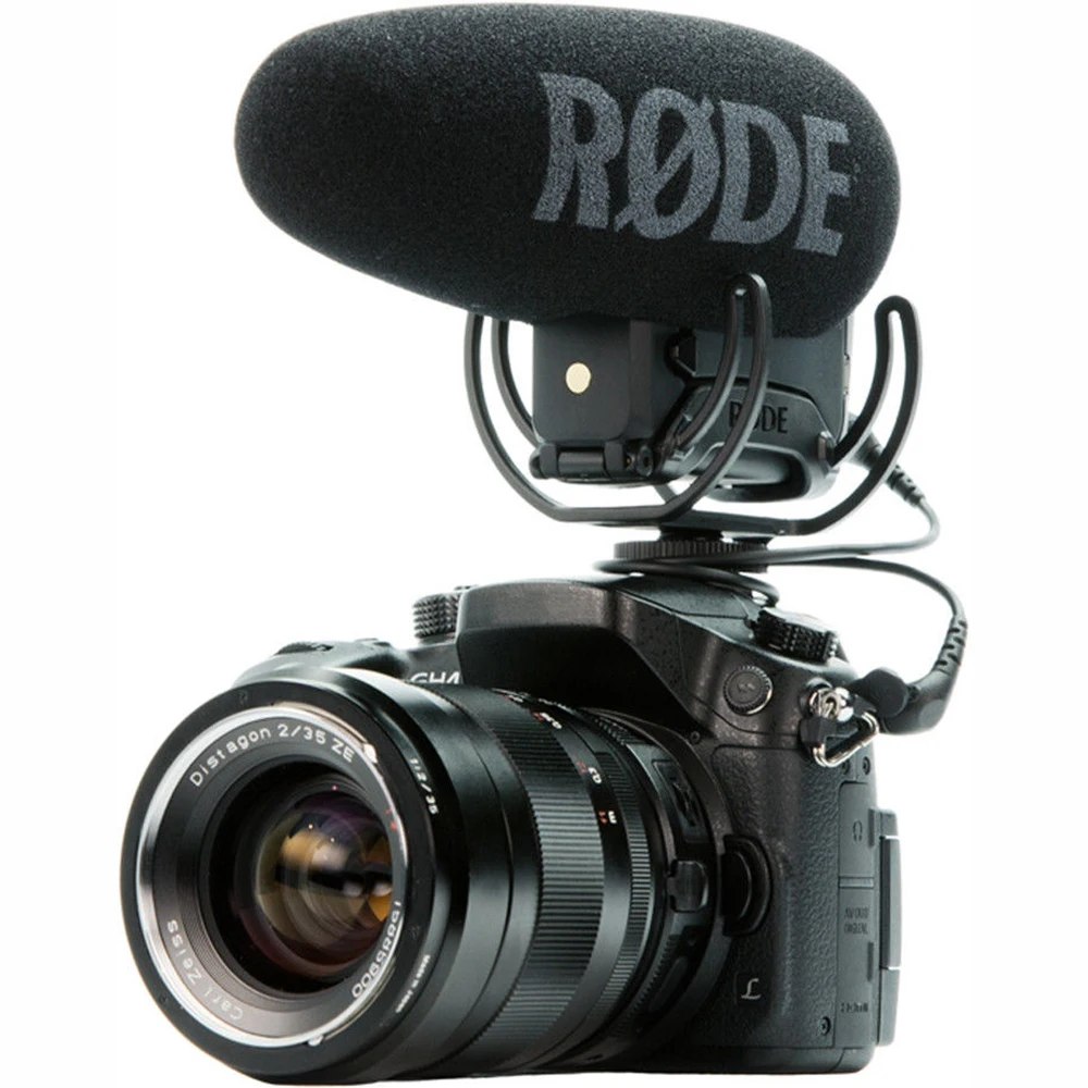 Rode VideoMic Pro plus Shot gun interview studio Microphone Rycote Lyre