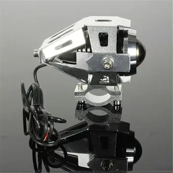 

LED Motorcycle Headlight Headlight Driving Fog Spot Lights Bulb & Switch 2* U5