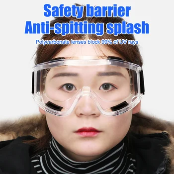 

New Arrivals Transparent Windproof Sandproof Anti-fog Protective Goggles Glasses for Industrial Research Cycling Safety Eyewear