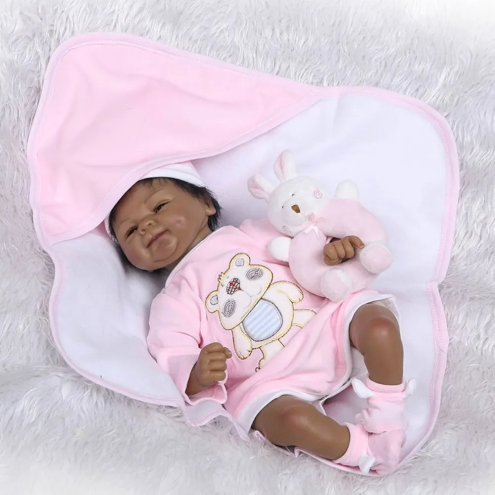 Моделирование Baby Doll Мягкая кукла из силикона с милым похожая на настоящую нетоксичный всего тела пупсик Обучающие игрушки Детский приятель 40 см