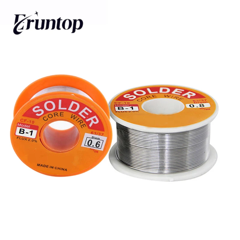 1PCS (B-1) Welding Iron Wire 100g 50g FLUX 2.0% 0.5 0.6 0.8 1.0 1.2 1.5 2.0mm 63/37 Tin Lead Line Rosin Core Flux Solder | Инструменты