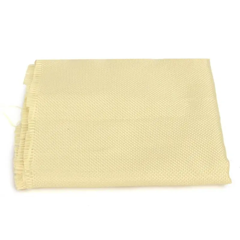 200gsm Fabric Woven Aramid Fiber Cloth Plain 100cm/39.4'' Width Yellow - 2