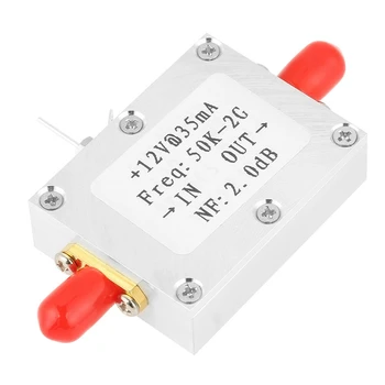 

RF Amplifier Signal Receiver 50K-2GHZ Low Noise Amplifier RF Amplifier Broadband Low Noise Amplifier LNA Gain 31DB Gain