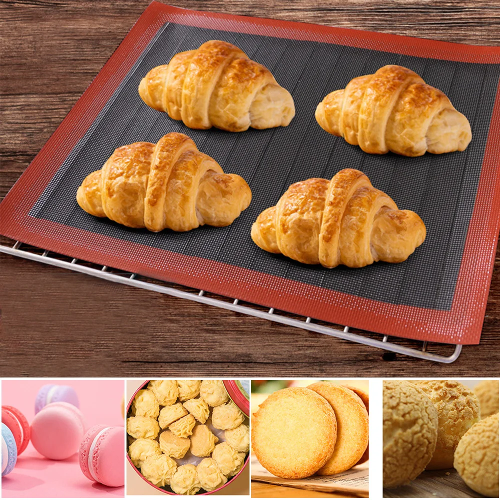 Silicone NonStick Mat Pastry Puff Perforated Liner Pad Macaron Cookie Bread Mold For Baking Tools Oven Sheet Bakeware | Дом и сад