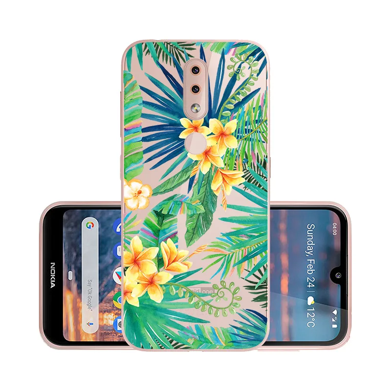 W043 Прозрачный чехол для nokia 4,2 3,2 2,2 чехол мягкий силиконовый DIY окрашенный Funda для nokia X71 чехол Coque Bumper nokia 3,2 nokia 4,2 - Цвет: W043