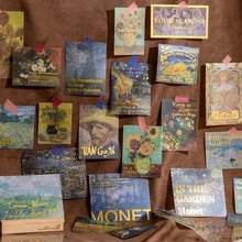 Autocollant de série Van Gogh, ensemble d'autocollants bronzants, galerie d'impression, autocollant de planificateur, aestheti, Scrapbooking décoratif pour Album journal intime, 60 pièces/lot