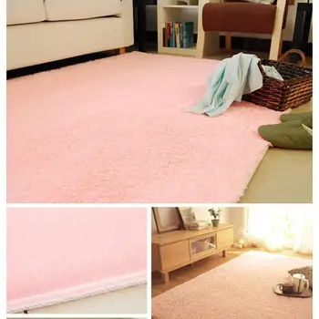 

Modern Super Soft Fluffy Rugs Anti-Skid Mat Long-staple Cotton Shag Area Rugs Living Room/Bedroom carpets Home Decor