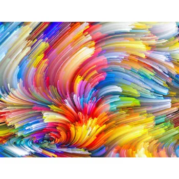 

5D Square Diamond Painting Color Cloud, Cross Stitch Kit Picture For Diamond Embroidery Abstract Diy Diamond