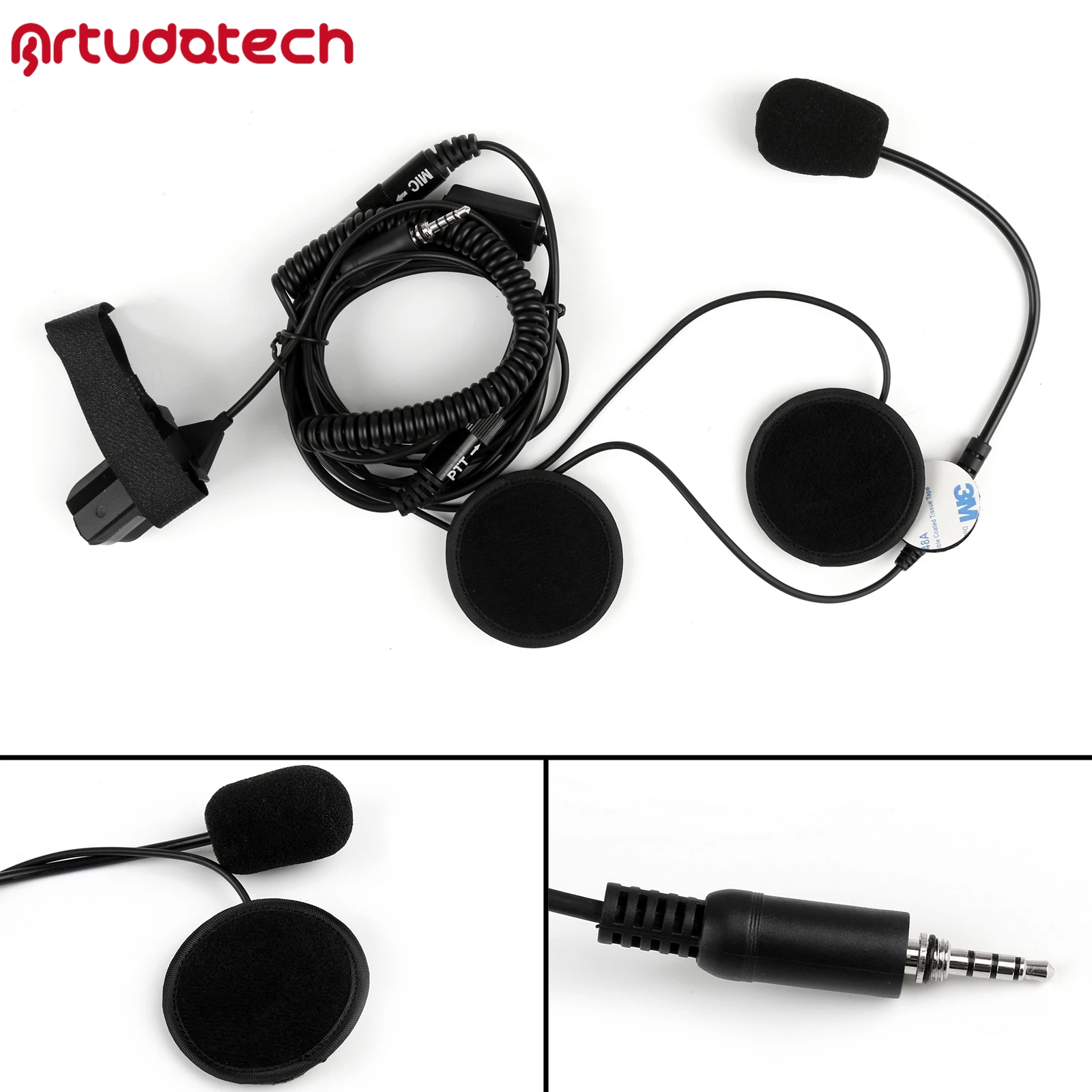 Artudatech Per Yaesu Yaesu Vx-7R Vx-6R Casco Tattico Moto Corsa Auricolare Ptt