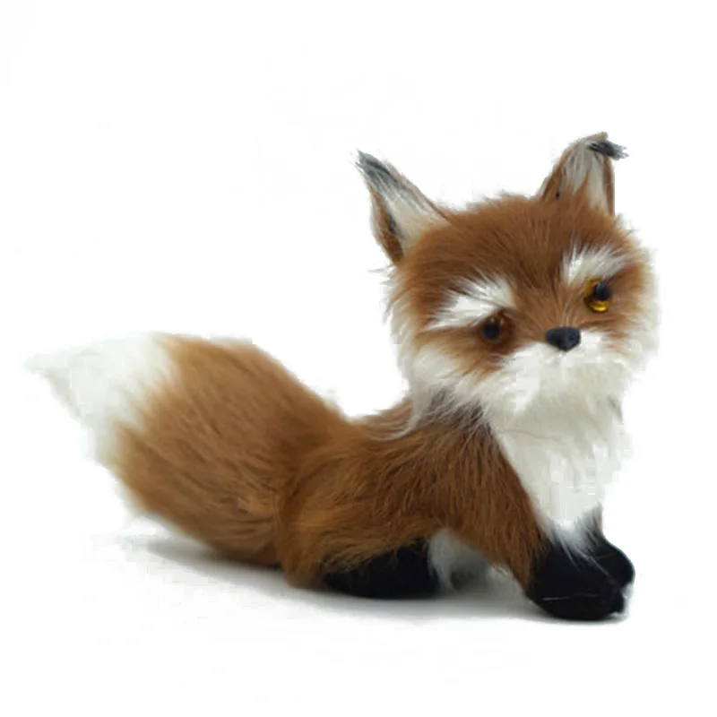 

Fake Fur Simulated Fox Model Play Toy Collecting Kids Children Toys Gift