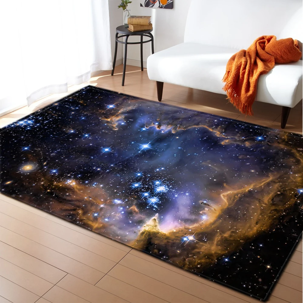 3D Galaxy Space Stars ковер для дома декоративные коврики фланелевые Нескользящие спальные коврики для столовой детские игровые ковры для гостиной