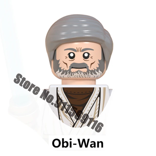 Luke Skywalker Building Blocks Ahsoka Tano Yoda Obi-Wan Kenobi Sith Kylo Ren Count Dooku Starkiller Star Action Figure Wars Toys E-WM978