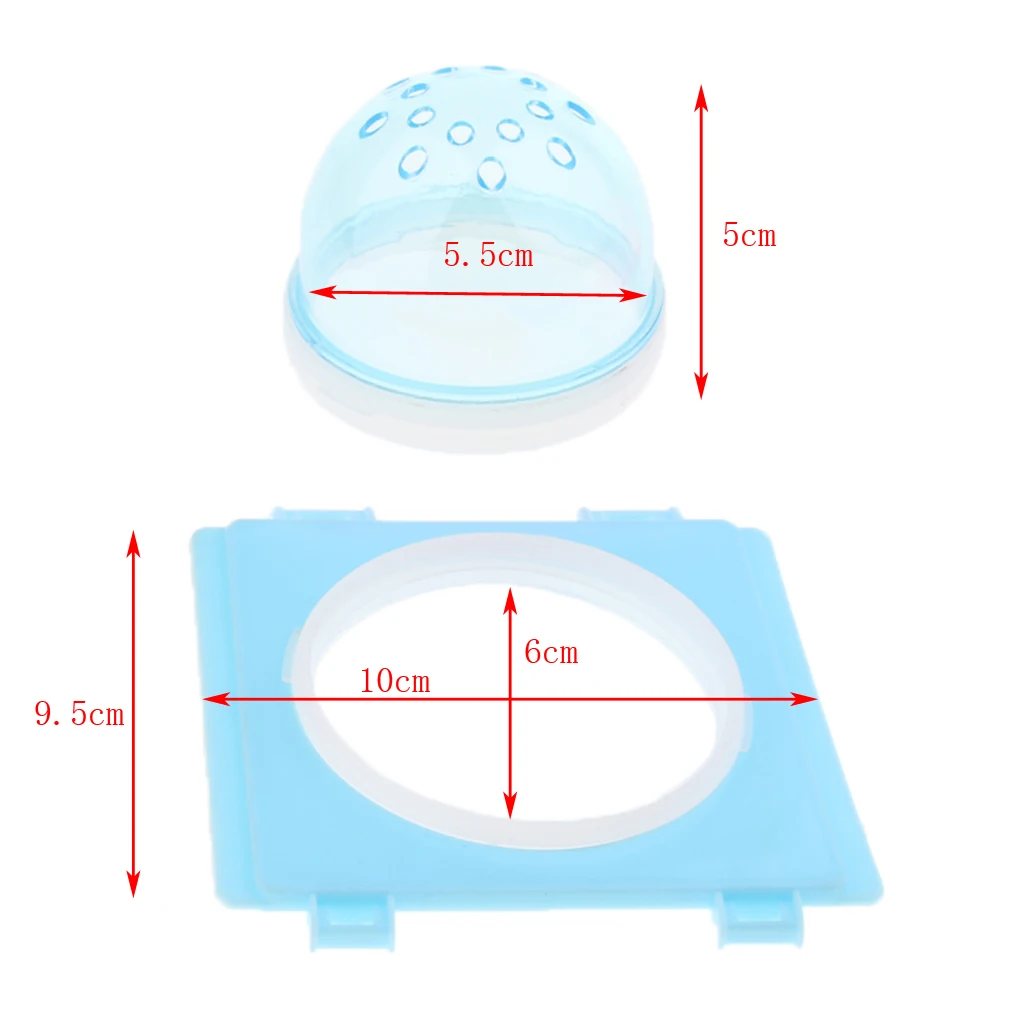2x Hamster Tunnel Fittings Transparent Cage Plug Accessories Small Pet Toys