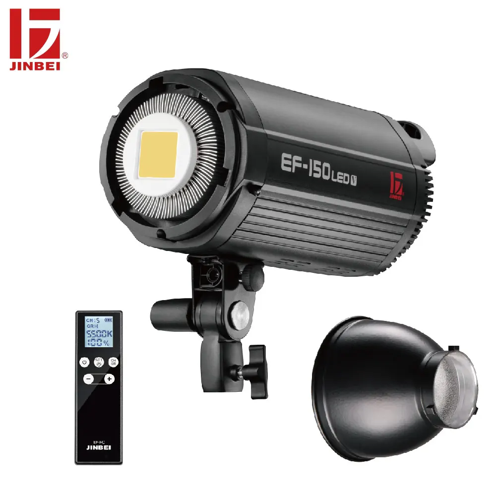 JINBEI EF-150 150W Dimmable LED Light Kit with Remote Controller and  Reflector 5500K Studio Photo & Video - AliExpress