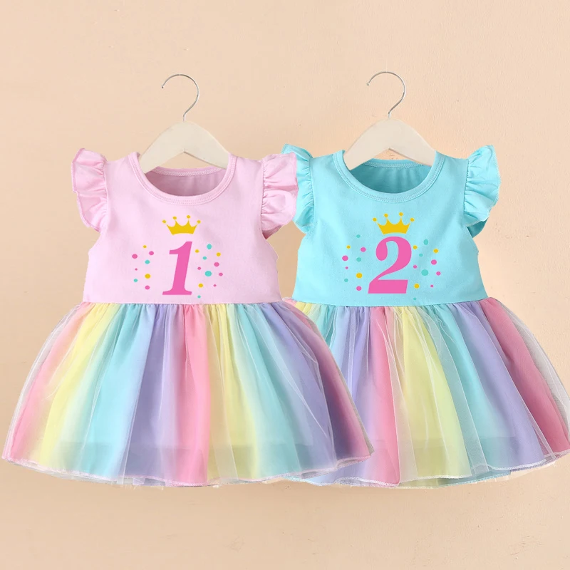 Vestido de princesa infantil, vestido para festas