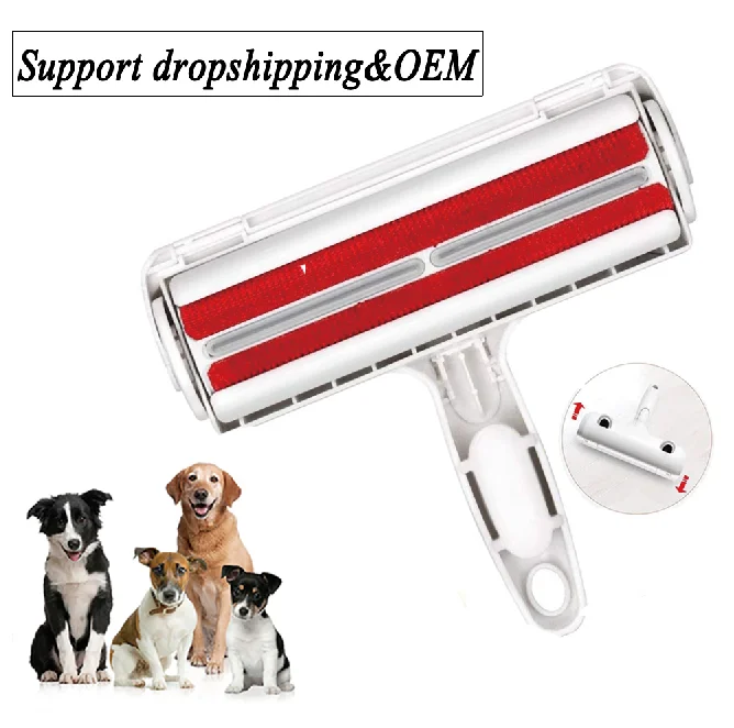 

Pet Hair Remover Roller Dog Cat Hair Cleaning Brush Removing Dog Cat Hair From Furniture Carpets Clothing Self-Cleaning Lint VIP