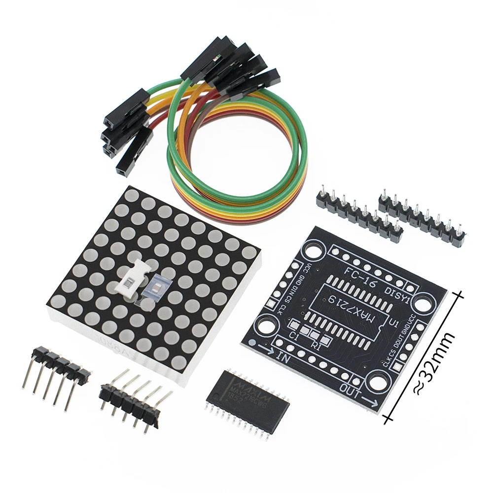1pcs MAX7219 dot matrix module Arduino microcontroller module DIY KIT