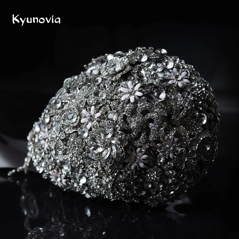 Серебряная брошь Kyunovia в форме каскадного каскада свадебный аксессуар украшение