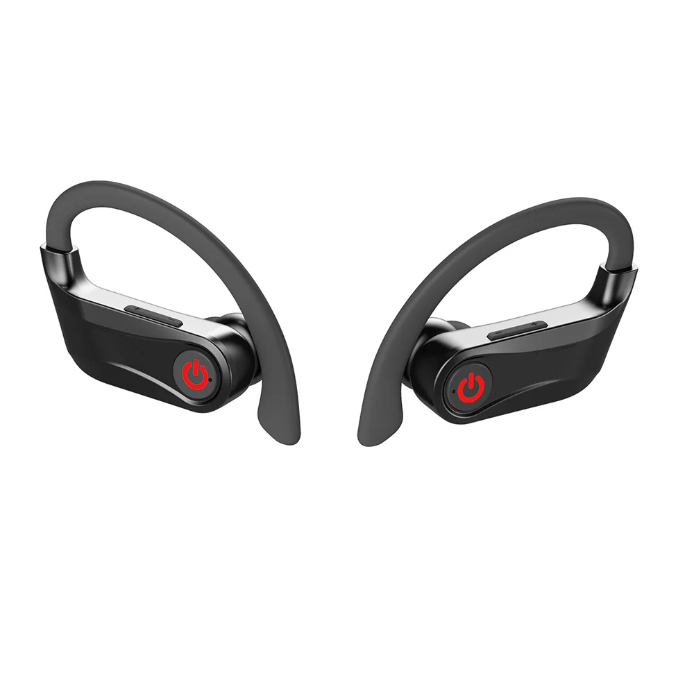 Универсальный TWS Bluetooth 5,0 наушники с двумя микрофонами ушные крючки Беспроводные наушники с 950 мАч зарядный чехол для телефона