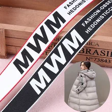 

3Yards 1" (25mm) White Black Printing Letter Grosgrain Ribbon Coat Decoration Polyester Ribbon DIY Sewing Accessories Products