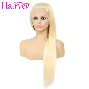 

Straight 13*4 613 Blonde Lace Front Wig Peruvian Remy 150% Density Blonde 613 Lace Front Human Hair Wigs For Black Women Hairvev