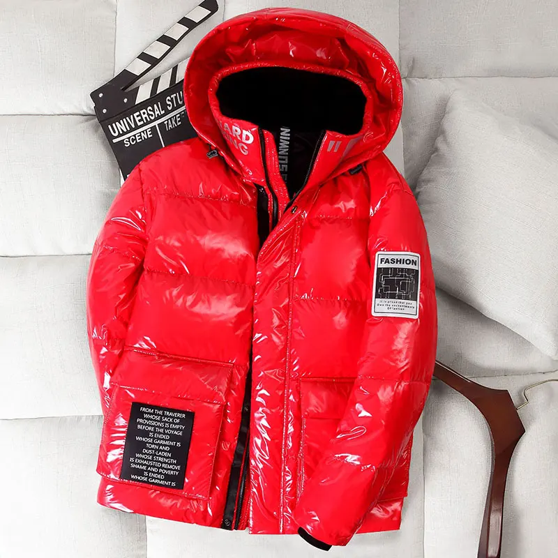 Short Down Coat New 2020 Shiny Fashion Winter