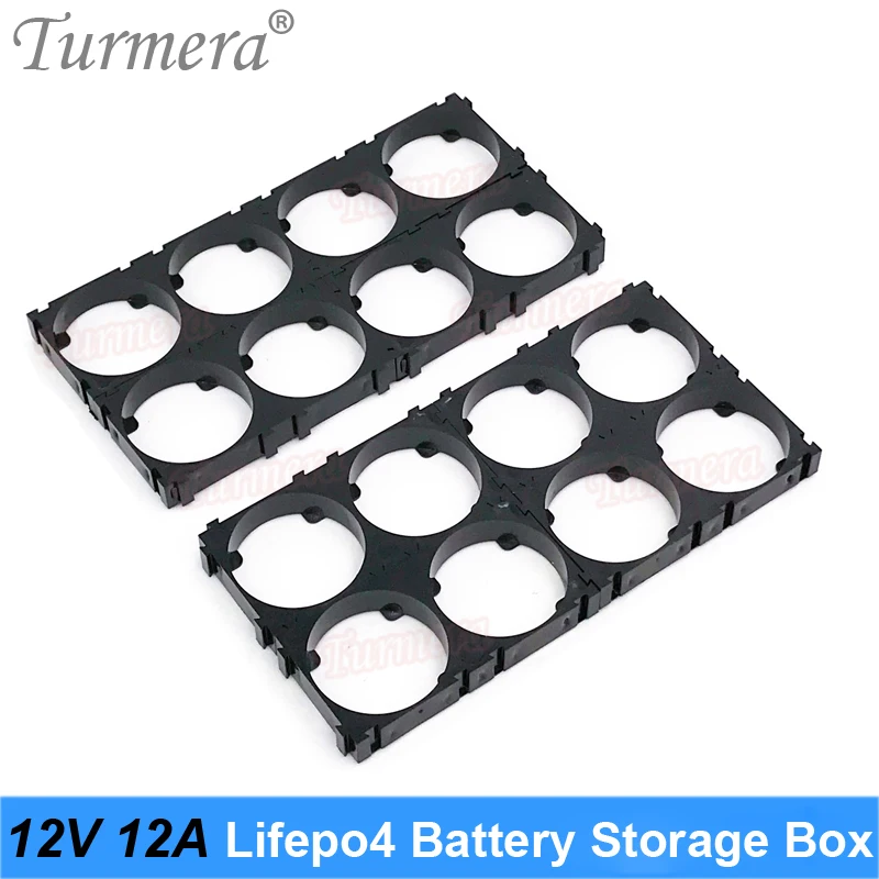Turmera-12V 32700 Lifepo4 배터리 보관함 2x4 홀더 니켈 4s 40A 12.8V 밸런스 BMS, 무정전 전원 공급 장치 사용