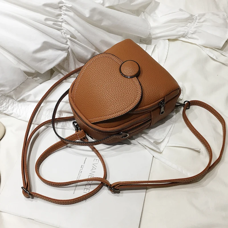 Designer Fashion Women Leather Backpack Mini Soft Touch Multi-Function Small Backpack Female Ladies Shoulder Bag Girl Purse