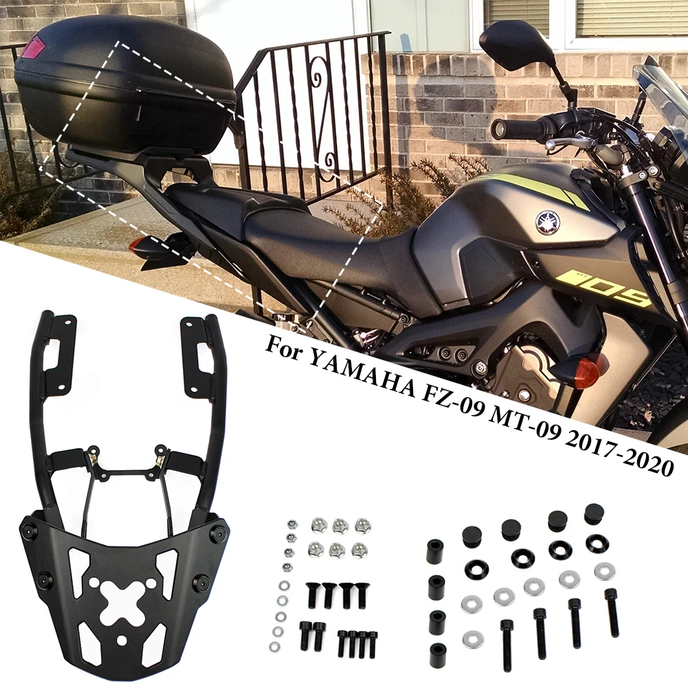 Аксессуары для мотоциклов Алюминиевый задний багажник багажная полка YAMAHA MT 09 MT09