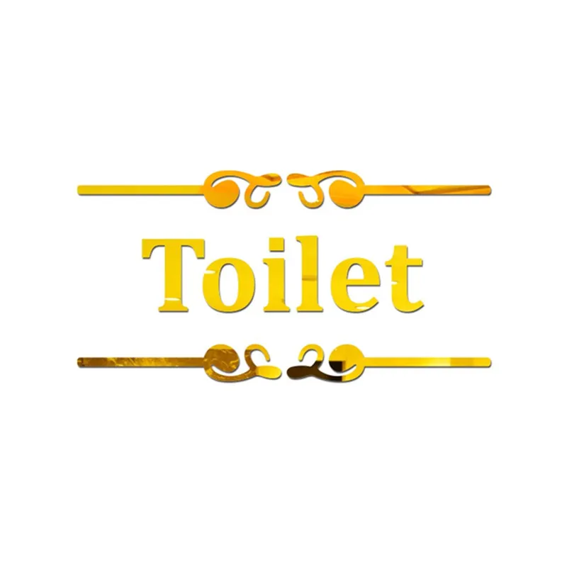 mirror sticker Creative Diy Fashion Personality 3D Wall Stickers Toilet Bathroom Tips Stickers spiegel sticker #3O17 (15)