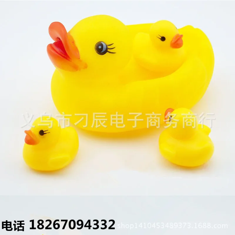 Игрушка для ванной для детей водные игрушки Резиновая плавающая утка маленькая утка винил маленькая желтая утка