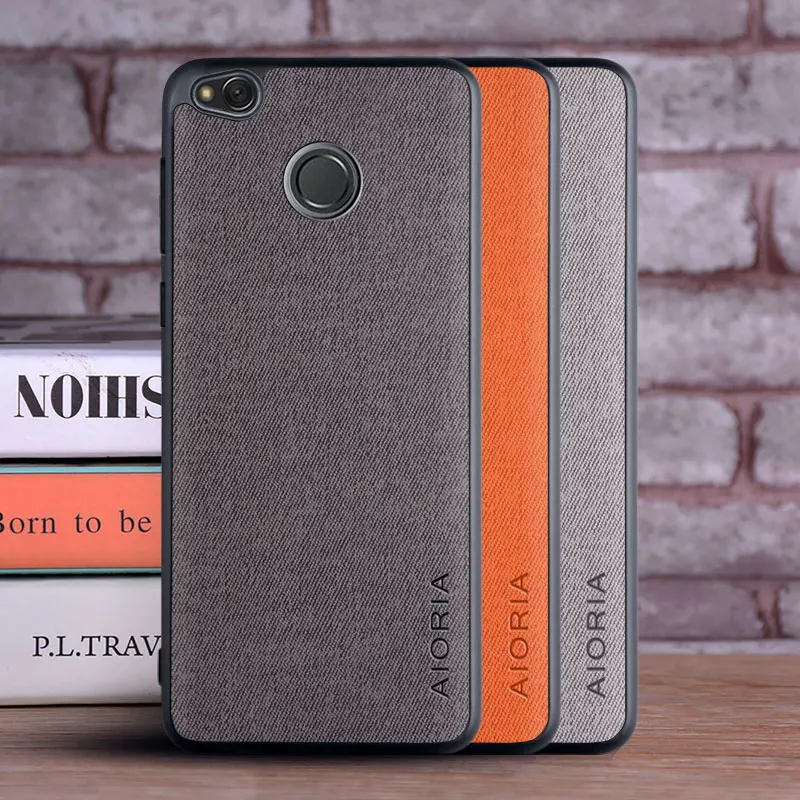 Чехол для Xiaomi Redmi 4X coque роскошный текстильный кожаный чехол мягкий жесткий funda capa |